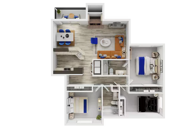 Unit M-204 M-204 floor plan